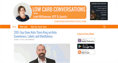 Desktop Screenshot of lowcarbconversations.com