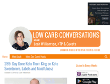 Tablet Screenshot of lowcarbconversations.com